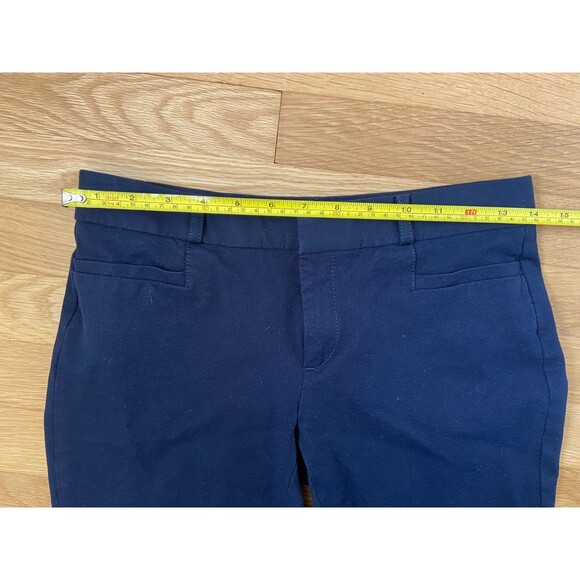 EUC Banana Republic Womens Pants Blue Size 0 Sloan Mid Rise Cotton Blend Stretch - Picture 6 of 9
